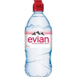 Evian - Mineraalwater - 6x750ml - Natuurlijk - Zonder Koolzuur