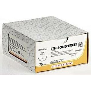 Ethibond Excel usp 2/0, 75 cm, V-37 groen 869G, 12 x 1