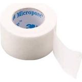 Micropore hechtpleister 2,5cm x 9,1m, 12 rol