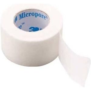 Micropore hechtpleister 2,5cm x 9,1m, 12 rol