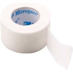 Micropore hechtpleister 2,50 cm x 9,1 meter, 12 rol