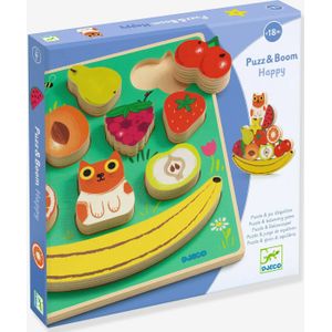 Djeco - Puzz & Boom - Houten Puzzel - Multikleur - FSC Hout - 11 Stukken