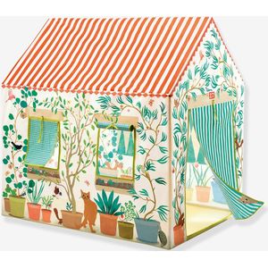 Djeco - Speeltent Huis - Bloemrijk - Polyester - Inclusief Opbergdoos