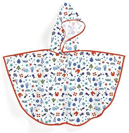 DJECO - Regencape - Rood - Kunststof - Met Capuchon