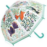 Transparenter Kinder Regenschirm BLUMEN UND VÖGEL DJECO