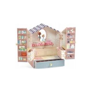 Djeco - Muziekdoos/Juwelenkistje - Tinou Shop - Hout - 20 x 13,5 x 17 cm
