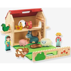 Houten boerderij Softi Farm - DJECO meerkleurig