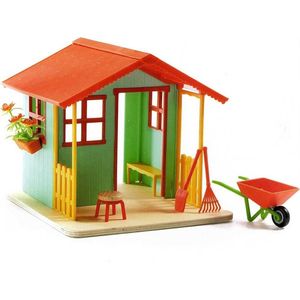 Djeco - Garden Playhouse - Poppenhuis - Groen - Hout en Plastic
