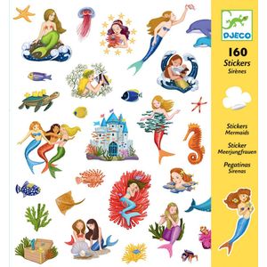 DJECO - Ballonnen DJECO, zeemeerminnenstickers, meerkleurig (100)