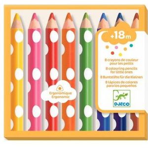 Djeco DJ09004 The Colours-voor kleintjes, gemengd, 8 stuks (1er Pack)