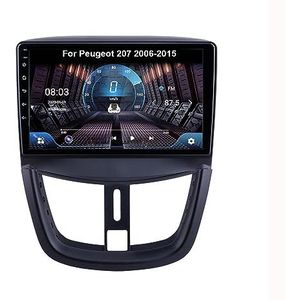 Android 11 Car Stereo Receiver compatibel voor Peugeot 207 2006-2015 9 Inch scherm ingebouwd in Carplay Auto stuurwielbediening Bluetooth FM AM met achteruitrijcamera Voice control (Size : M300S 4G+W