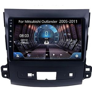 Android 11 Car Stereo Receiver compatibel voor Mitsubishi Outlander 2005-2011 9 Inch scherm ingebouwd in Carplay Auto stuurwielbediening Bluetooth FM AM met achteruitrijcamera Voice control (Size : M