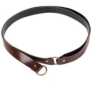 VIVICOLOR Middeleeuwse Viking Lederen Riem Vintage Sabre Lederen Riemen Keltische Ridder Ring Riem 87'', 8, Eén maat