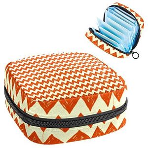 Vrouwen Maandverband Pads Handtas Dames Menstruatie Cup Pouch Meisjes Draagbare Tampon Opbergtas Wave Periode Pouch met Rits
