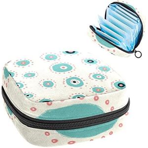 Vrouwen Maandverband Pads Handtas Dames Menstruatie Cup Pouch Meisjes Draagbare Tampon Opbergtas Dots Periode Pouch met Rits