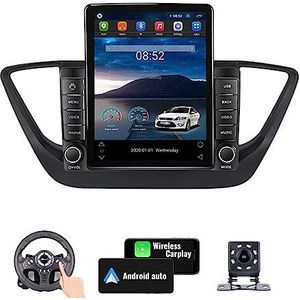 Android 10 Auto Stereo voor Hyundai Verna 2017-2018 2 Din Head Unit Radio 9.5 ''Multimedia Video Player Ontvanger Tracker met 4G WiFi SWC DSP Carplay, 4core 4G WIFI (Color : L200 2+32G)