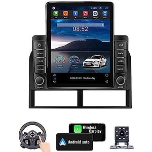 Android 10 Auto Stereo voor JEEP RAND CHEROKEE 1999-2005 2 Din Head Unit Radio 9.5 ''Multimedia Video Player Ontvanger Tracker met 4G WiFi SWC DSP Carplay, 4core 4G WIFI (Color : L500 4+64G)