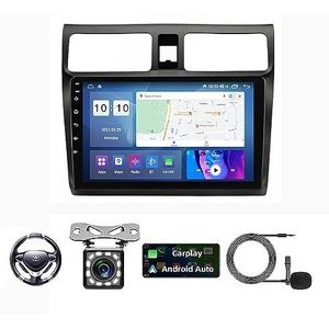 Android Autoradio Video Multimedia Speler, 9 Inch Touch Screen Radio Plug And Play Autotoebehoren met Bluetooth En Navigatie En Achteruitrijcamera Voor Suzuki Swift 2003-2010 (Size : M200S 4G+WIFI 2