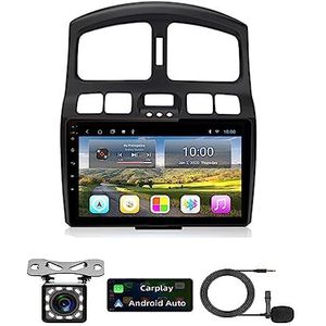 Android 11 Radio Double Din Car Stereo Sat Nav Voor Hyundai Klassieke Santa Fe 2005-2015 GPS Navigatie 9'' Headunit MP5 Multimedia Video Player FM BT Receiver Met 4G 5G WiFi DSP DVR Carplay (Color :