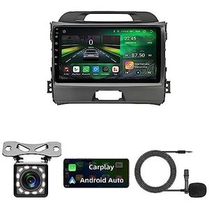 Android Autoradio GPS Navigatie HD Display Touch Screen Bluetooth Stereo Stuurwielbediening Spiegel Mode Externe MIC met Achteruitrijcamera Front voor KIA Sportage 3 2010-2016 (Color : X1 WIFI 2G+3