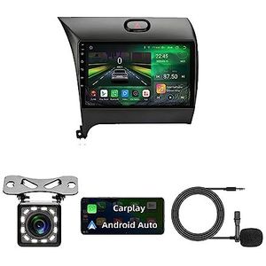 Android Autoradio GPS Navigatie HD Display Touch Screen Bluetooth Stereo Stuurwielbediening Spiegel Mode Externe MIC met Achteruitrijcamera Front voor Kia Cerato Forte 3 K3 2013-2017 (Color : R2 4G