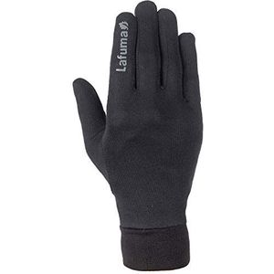 Lafuma - Silk - dunne en lichte onderhandschoenen voor heren - zijde-effect - skiën en outdoorsporten, zwart (zwart), XL