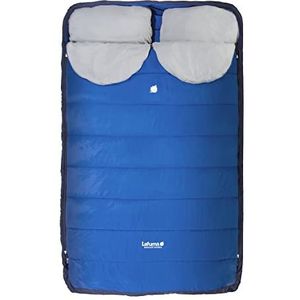 Lafuma - Nunavüt Double - 2 persoons slaapzak - gerecycled en waterafstotend polyester isolatie - Comfort Temperatuur 7 ° C - Blauw