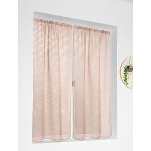 LINDER Paar beglazingen Marcel Linnen Rood en Wit in 55 x 120 cm