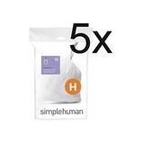 Afvalzakken simplehuman Code H 30-35L (5 x 20-delig)