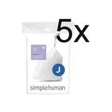 Afvalzakken simplehuman Code J 30-45L (5 x 20-delig)