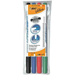 Bic Velleda Whiteboardmarkers - 4 Stuks - 1,5mm Rond