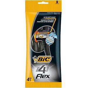 BIC 4 Flex - Wegwerpscheermesjes - 4 Messenset - Voor Gevoelige Huid - 4 Stuks
