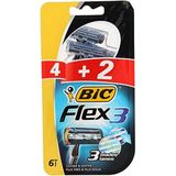 Bic - Flex3 - Handmatige Scheermesjes - 6 Stuks