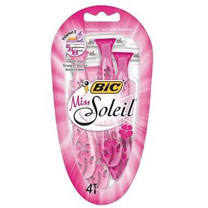 BIC Miss Soleil Wegwerpscheermesjes, 4 per stuk