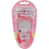 Miss Soleil - Wegwerpscheermesjes - 4 Stuks - Geschikt Voor Mannen En Vrouwen