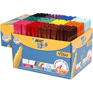 BIC - Visa - Kleurstiften - Assorti - Schoolbox à 288 Stuks