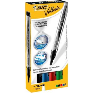 BIC Velleda Whiteboard-Marker-Set farbsortiert 2,2 mm, 4 St.