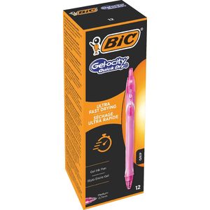 BiC - Gelocity Quik Dry - Gelpen - Roze