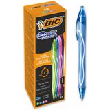 BIC Gel-ocity Quick Dry gelpen, intrekbaar, medium punt (0,7 mm), verschillende kleuren, 12 stuks