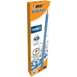 BIC Evolution Triangle Potloden - HB Potloden in driehoeksvorm - Doos van 12 stuks