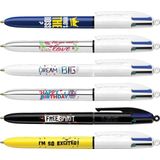 Balpen bic 4kleuren m botonical en tie dye | 30 stuks