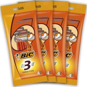 BIC - 3 Sensitive - Scheerapparaat - 16 Stuks - Voor Gevoelige Huid