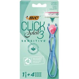 Bic Click Soleil 3 Sensitive Scheermes & Scheermesjes 1 st + 4 st