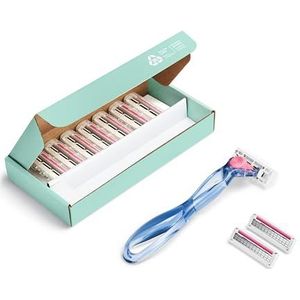 Bic Click 3 Soleil Sensitive Navulbaar damesscheermes, 30% gerecycled kunststof handvat, 10 x 3-mesvullingen, smeerstrip - bundel van 1+10