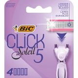 BIC - Click 5 Soleil - Scheermesjes - Voor Vrouwen - 5 Scheerbladen met 4 Navullingen