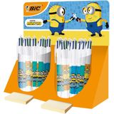 Bic 4 Colours Minions balpen, medium, display van 40 stuks - 518333