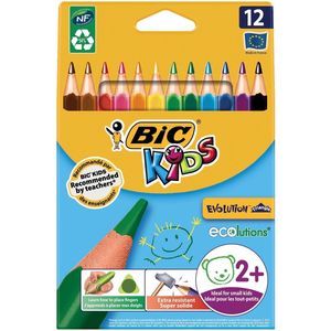 BIC Kids kleurpotloden ECOlutions Evolution triangle, driekantig, 1 x 12