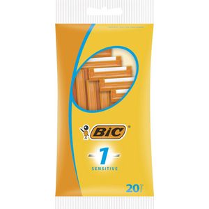 BIC 1 Sensitive Wegwerp Scheermesjes - Pak van 20 stuks