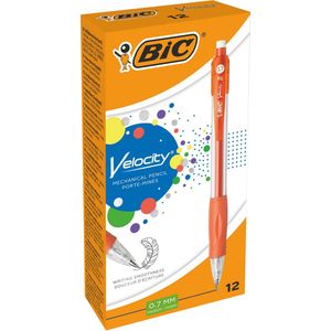 BIC Velocity HB Vulpotloden - Verschillende Kleuren Lichaam - Doos van 12 Stuks - 0.7 mm