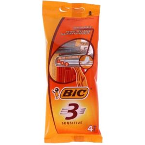 BIC 3 Sensitive - Wegwerpscheermesjes - Oranje - 3 Bladen